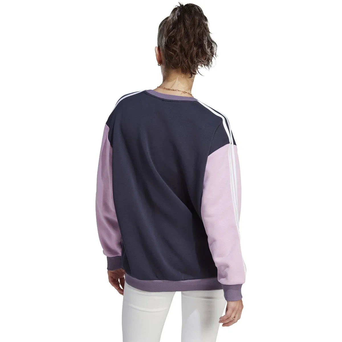 Adidas Women’s 3-Stripes Oversized Fleece Sweatshirt