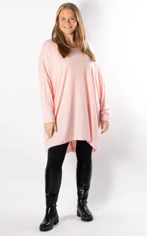 Amy Soft Knit Top | Baby Pink