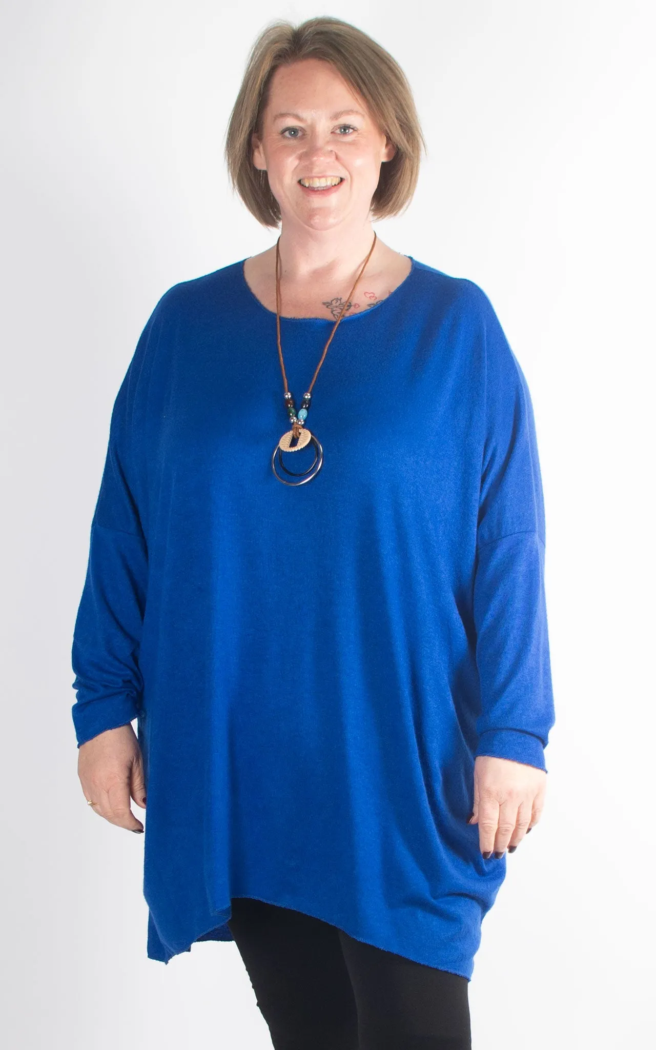 Amy Soft Knit Top | Cobalt