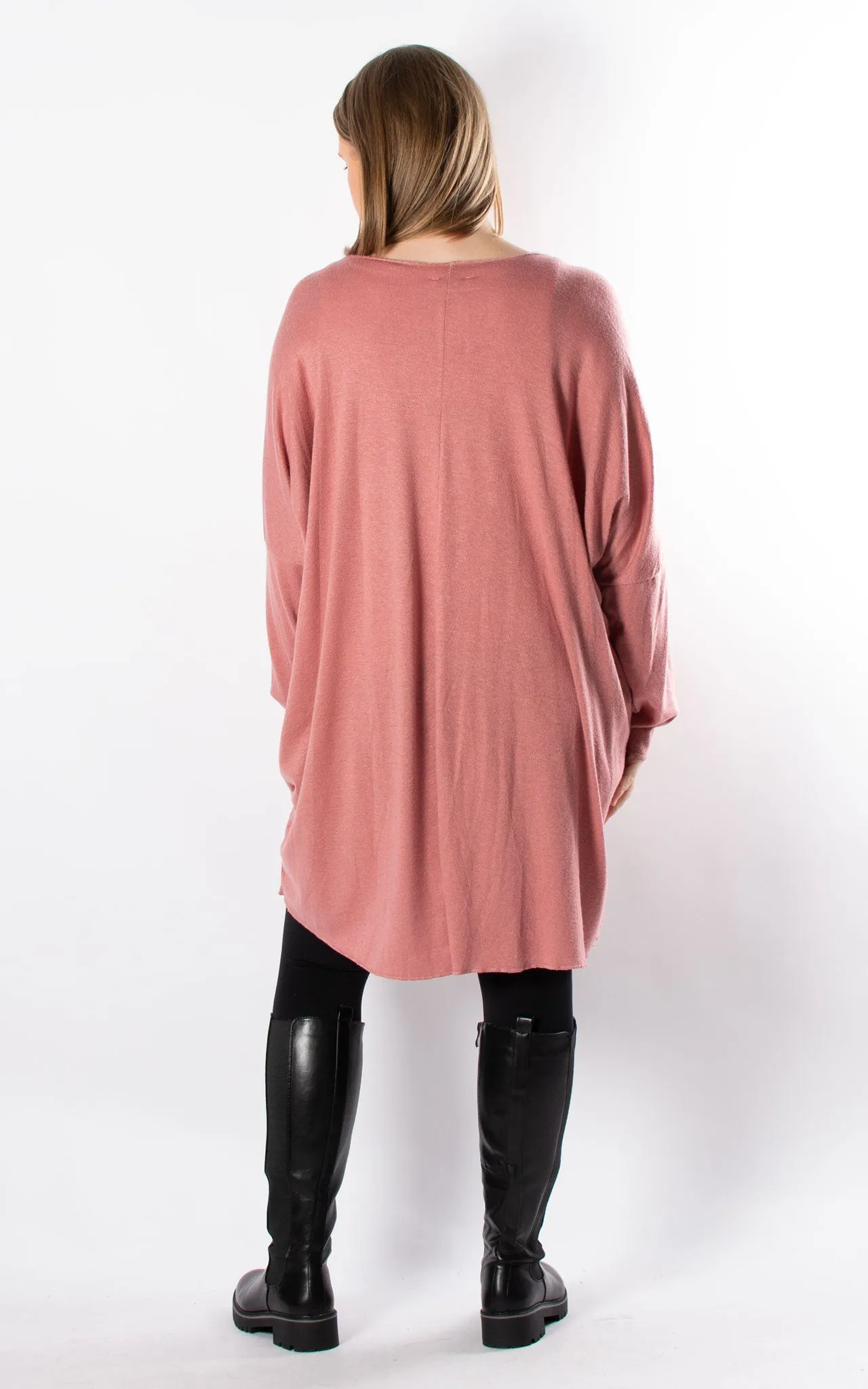 Amy Soft Knit Top | Dusky Pink