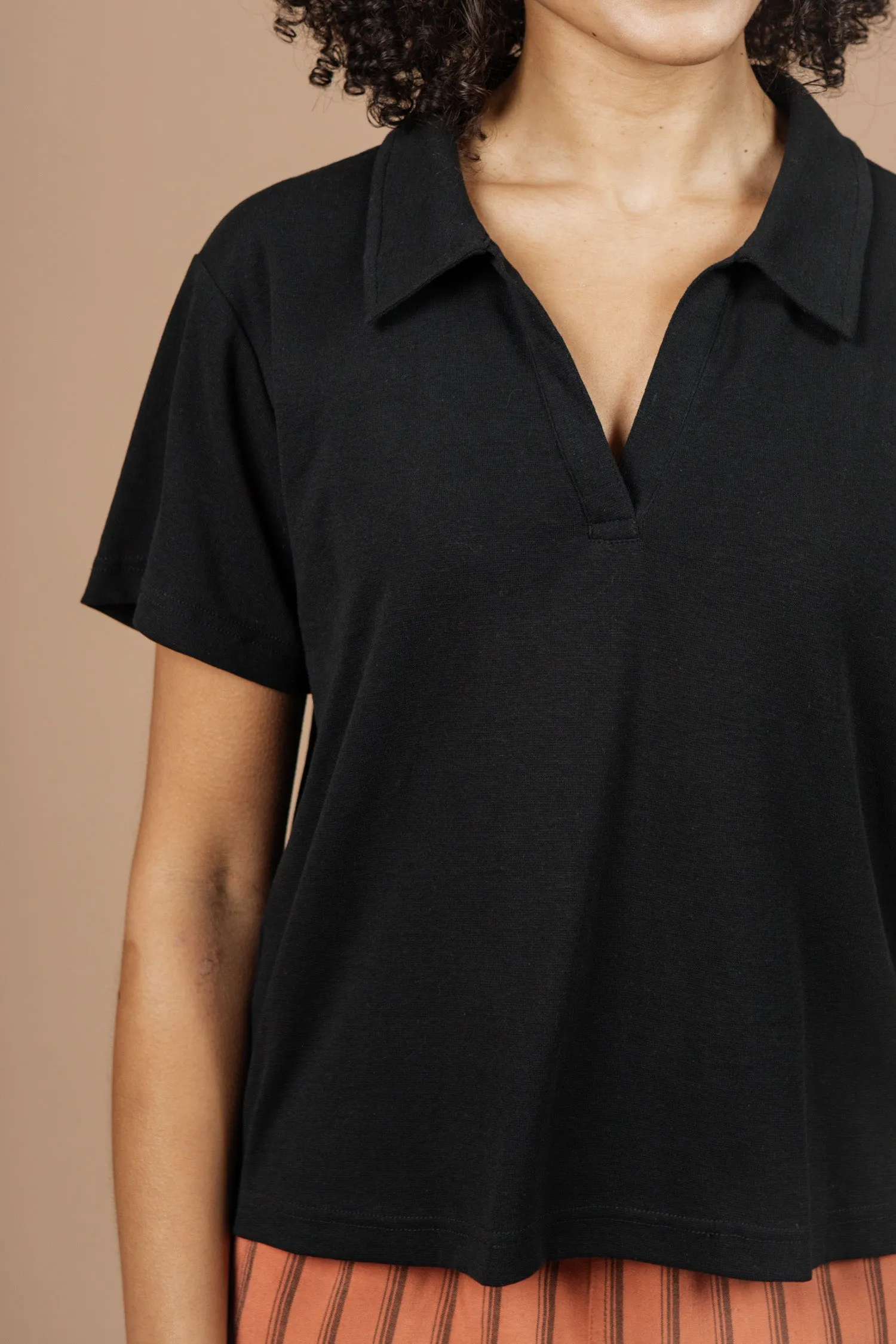 Avery Boxy Top / Black Jersey