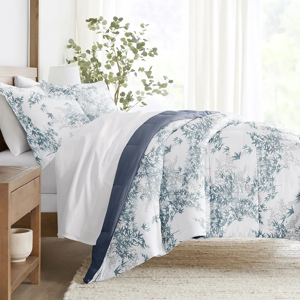 Bamboo Leaves Reversible Down-Alternative Comforter Set - 12 Days of Deals