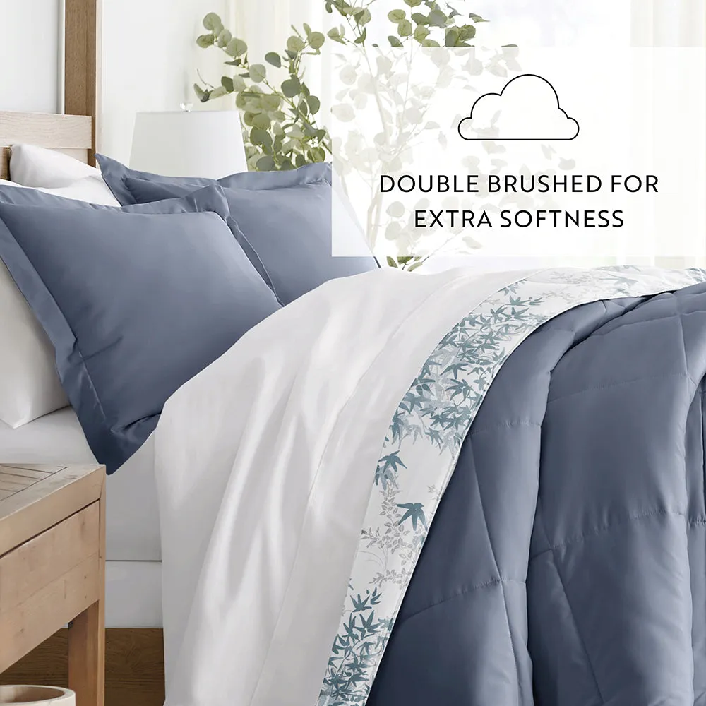 Bamboo Leaves Reversible Down-Alternative Comforter Set - 12 Days of Deals