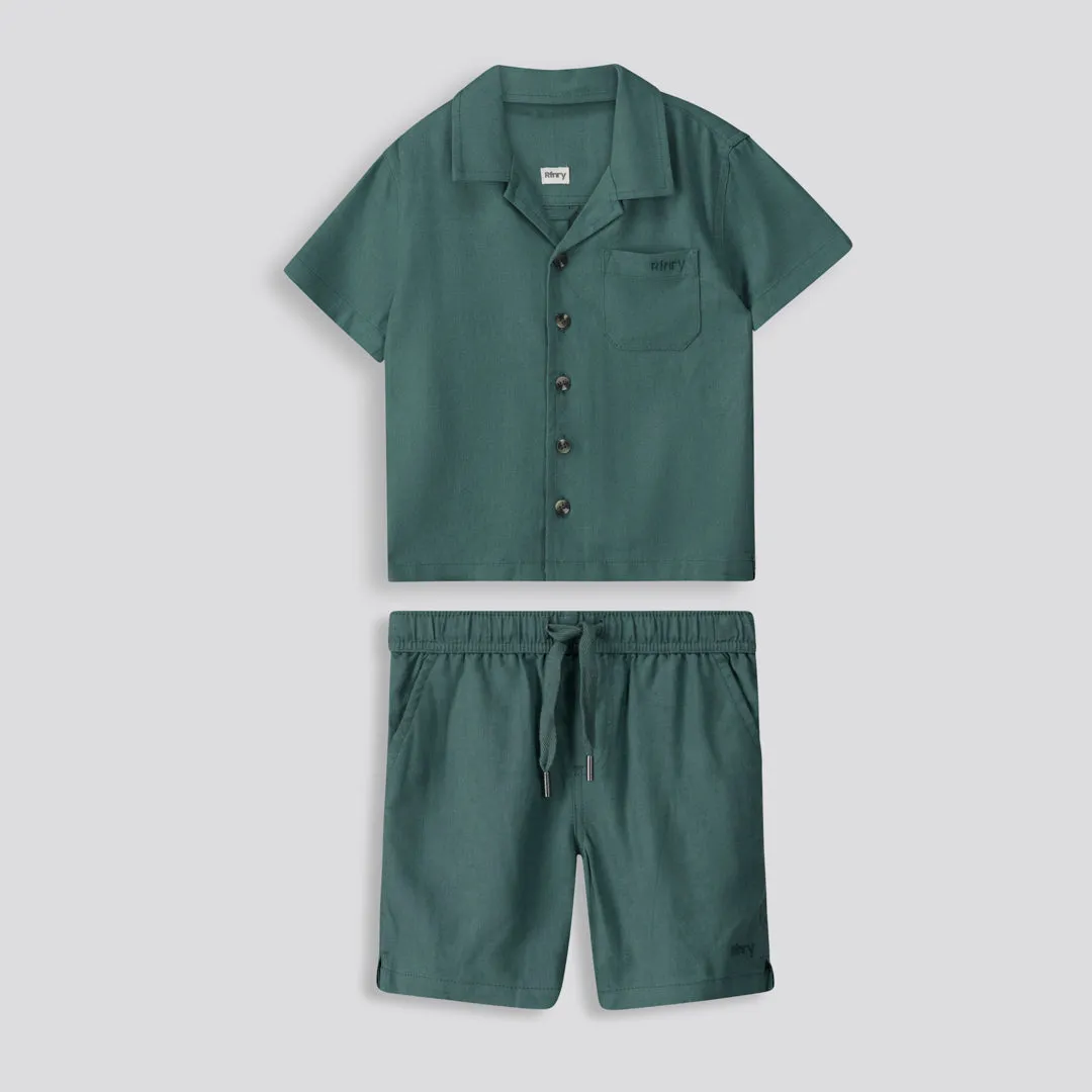 Boys Button-Up Shirt _ 153164 _ Green