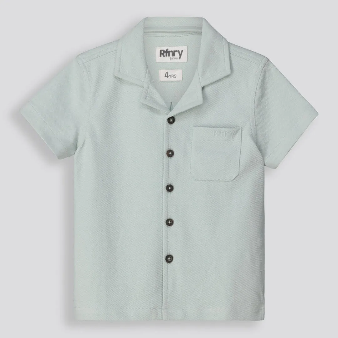 Boys Textured Shirt _ 154861 _ Sage