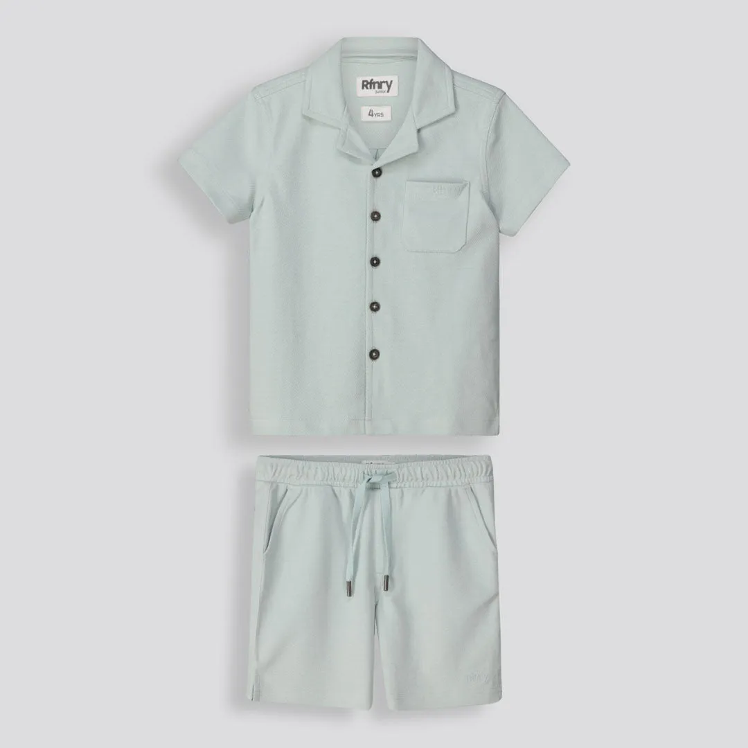 Boys Textured Shirt _ 154861 _ Sage