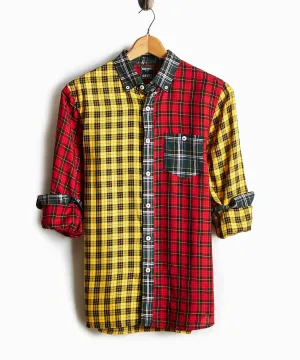 Button Down Holiday Tartan Cocktail Shirt