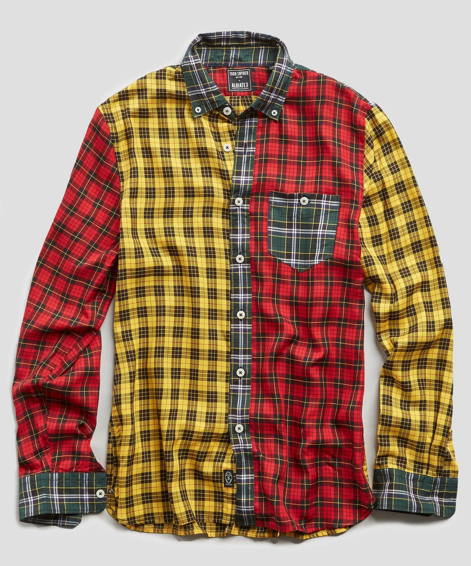 Button Down Holiday Tartan Cocktail Shirt