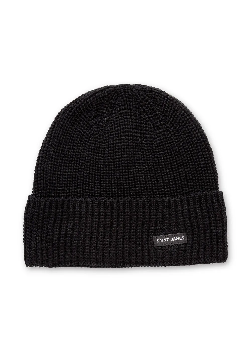 CANOT - Soft Wool Beanie in Purl Knit (BLACK)