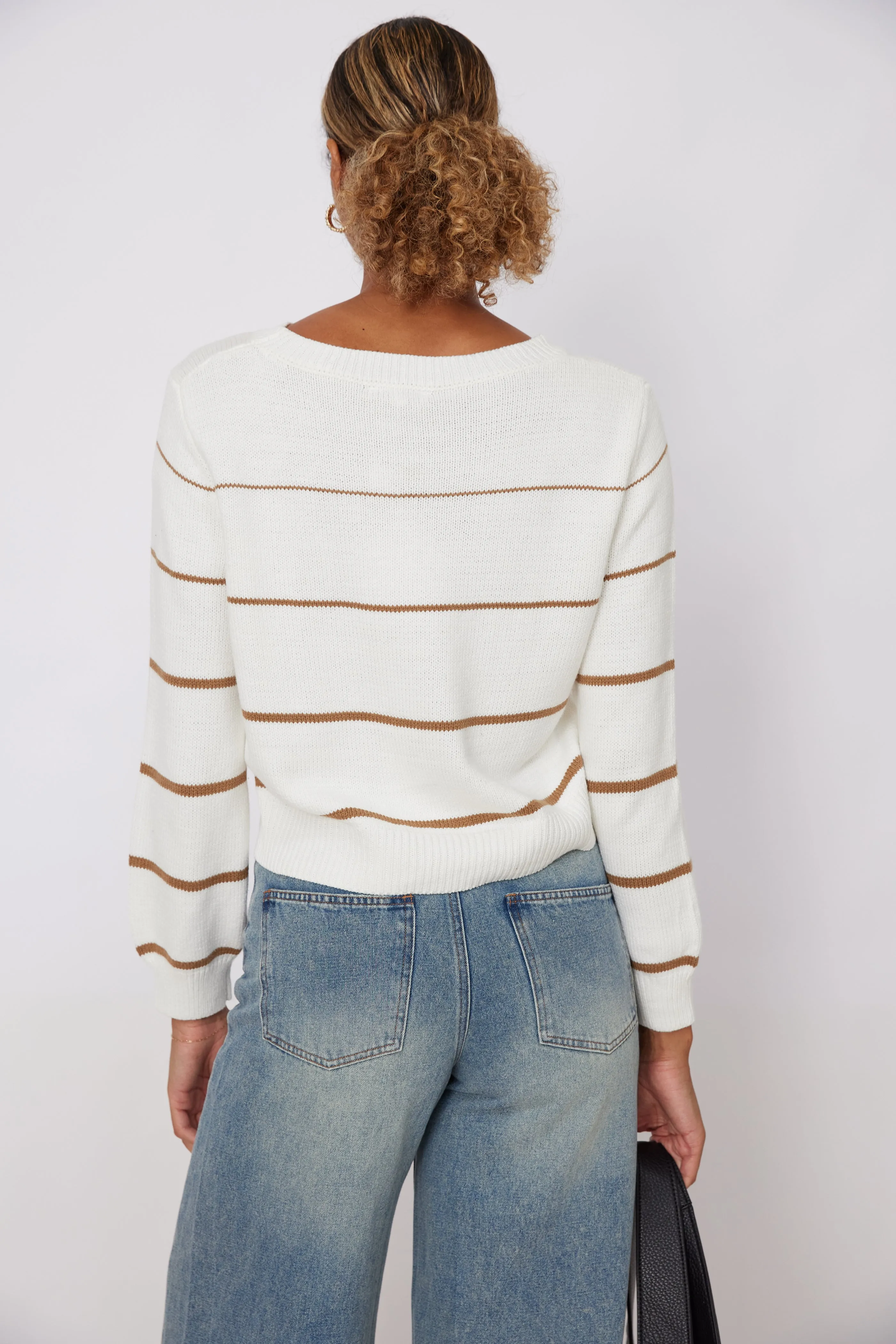 Chaney Striped Boatneck Sweater