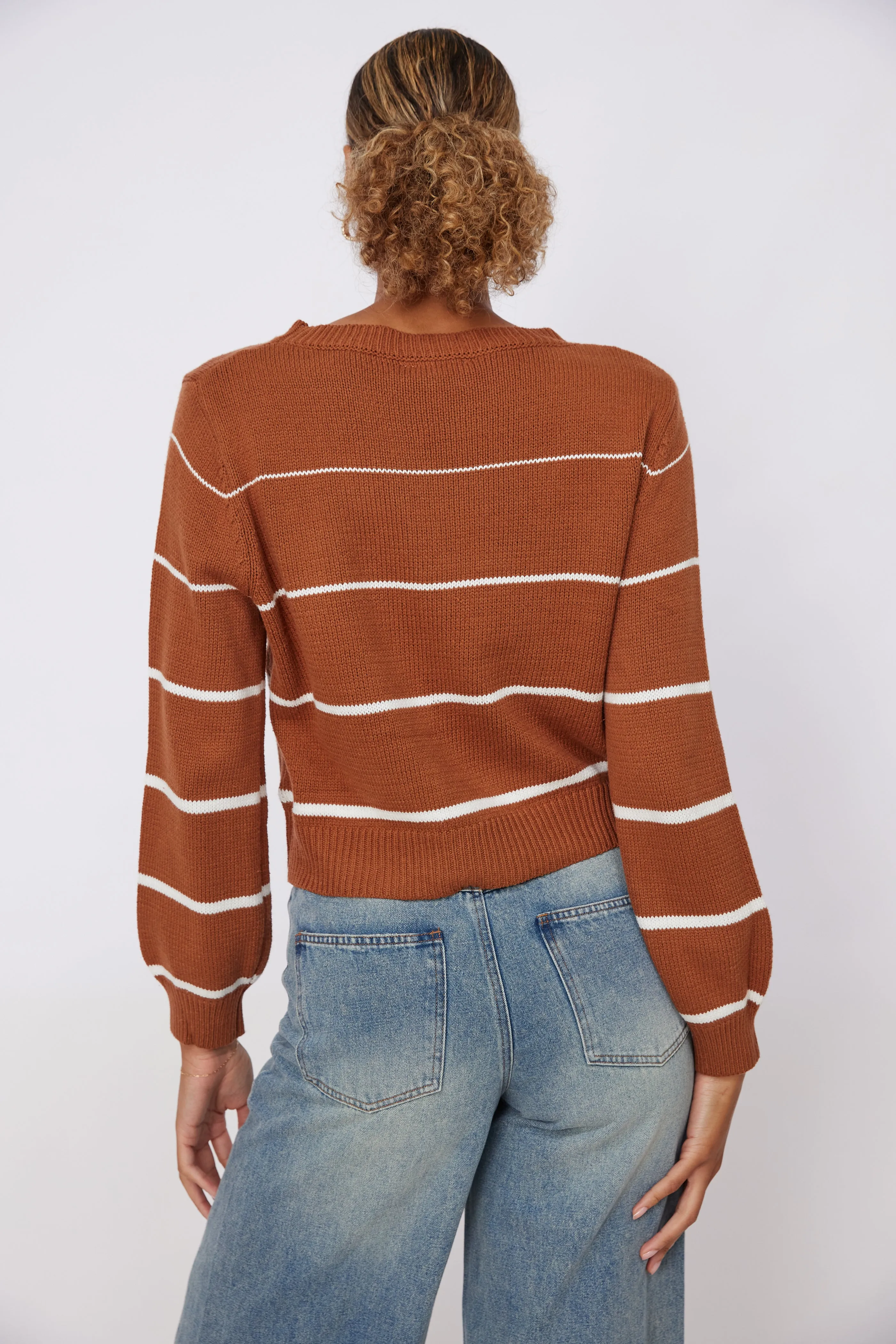 Chaney Striped Boatneck Sweater