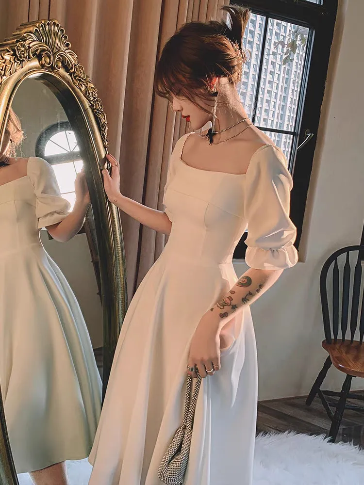 Chic white formal graduation college party prom dresses 2021#115542