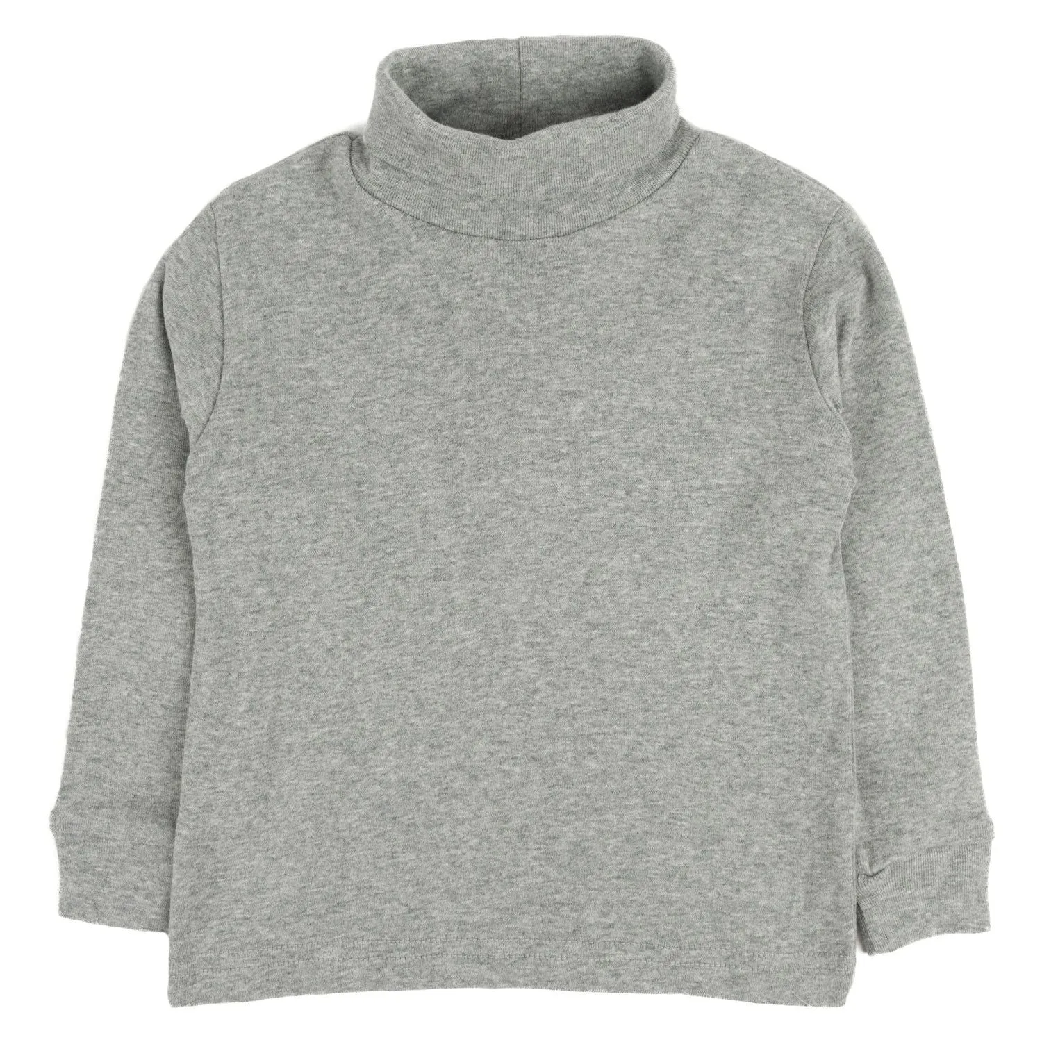 Children's Leveret turtleneck, neutral solid color Leveret, light gray