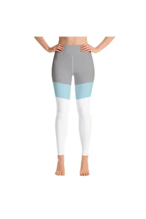 Clearwater Blue Accented Yoga Leggings