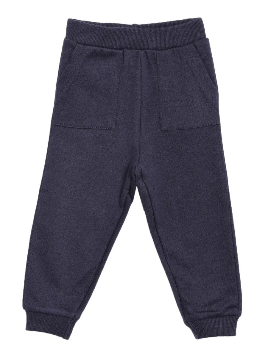 Combo of 3 Sweatpants-Navy Blue, Pink and Grey