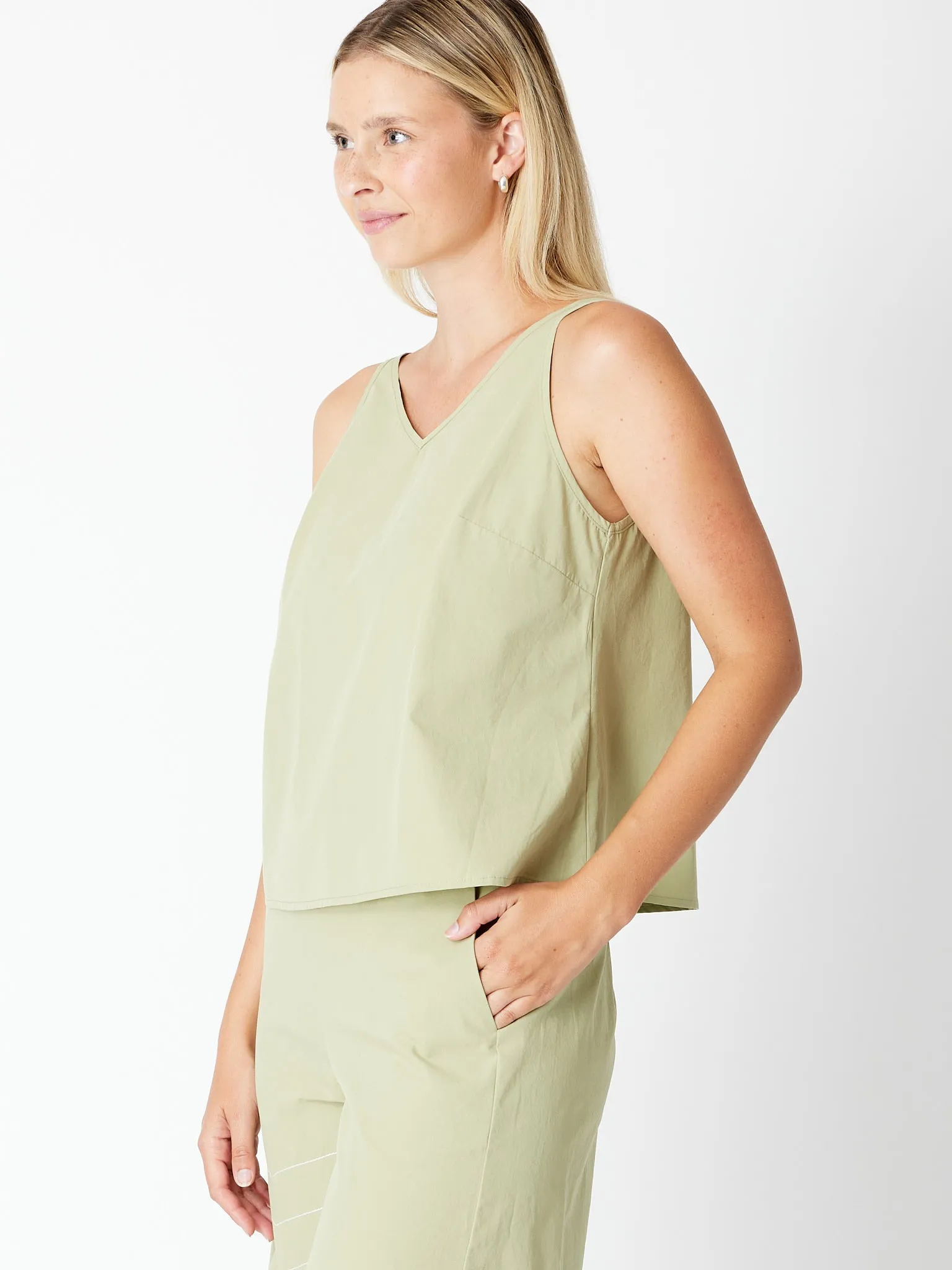 Cotton Core Reversible Top - 30641 Khaki