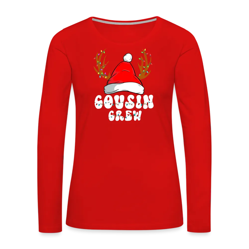 Cousin Crew Christmas Women's Premium Long Sleeve T-Shirt