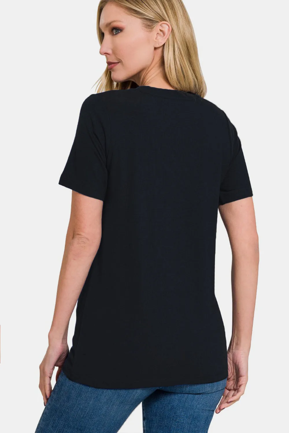 Cozy Crew Neck Short Sleeve T-Shirt