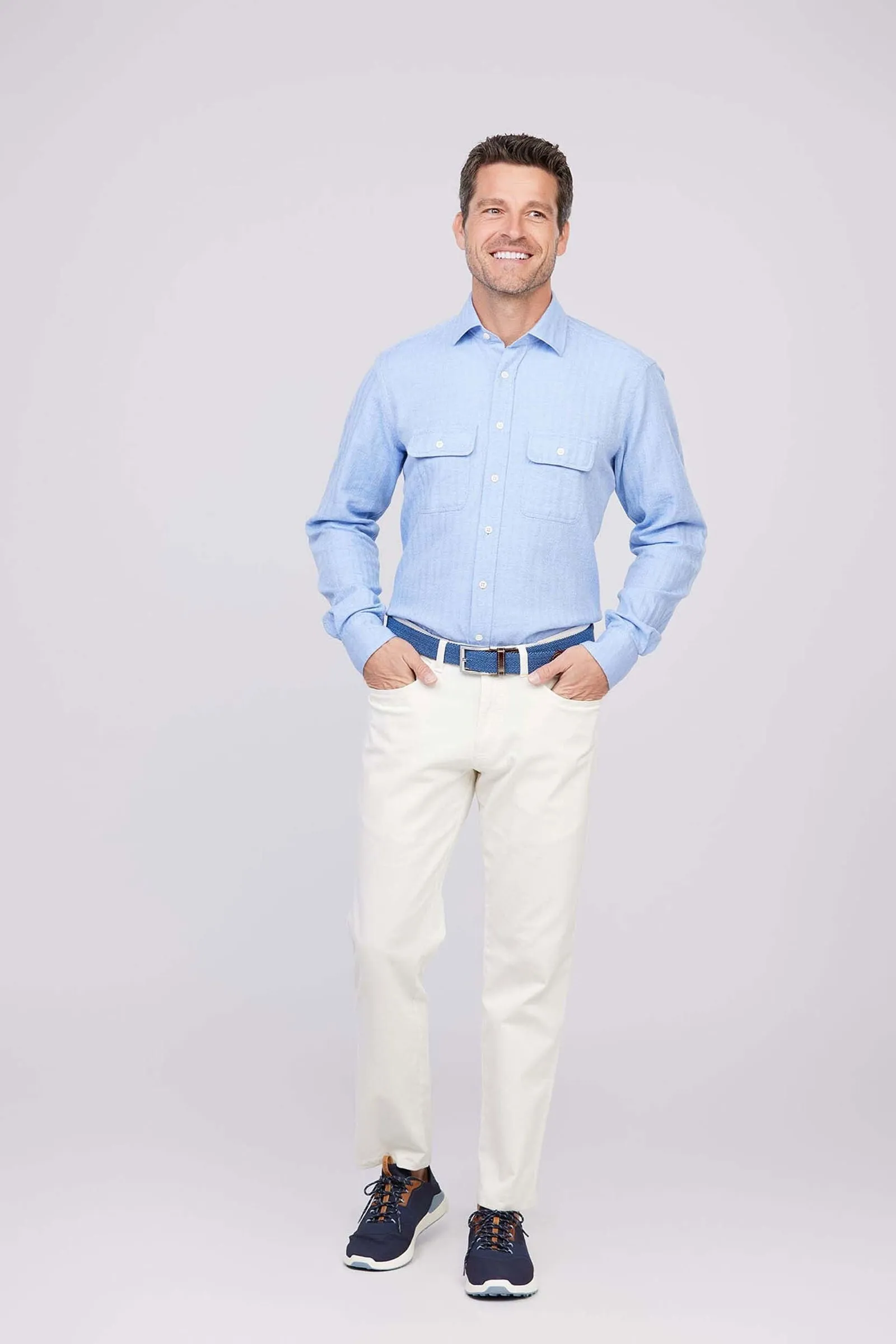 Dane Herringbone Work Shirt