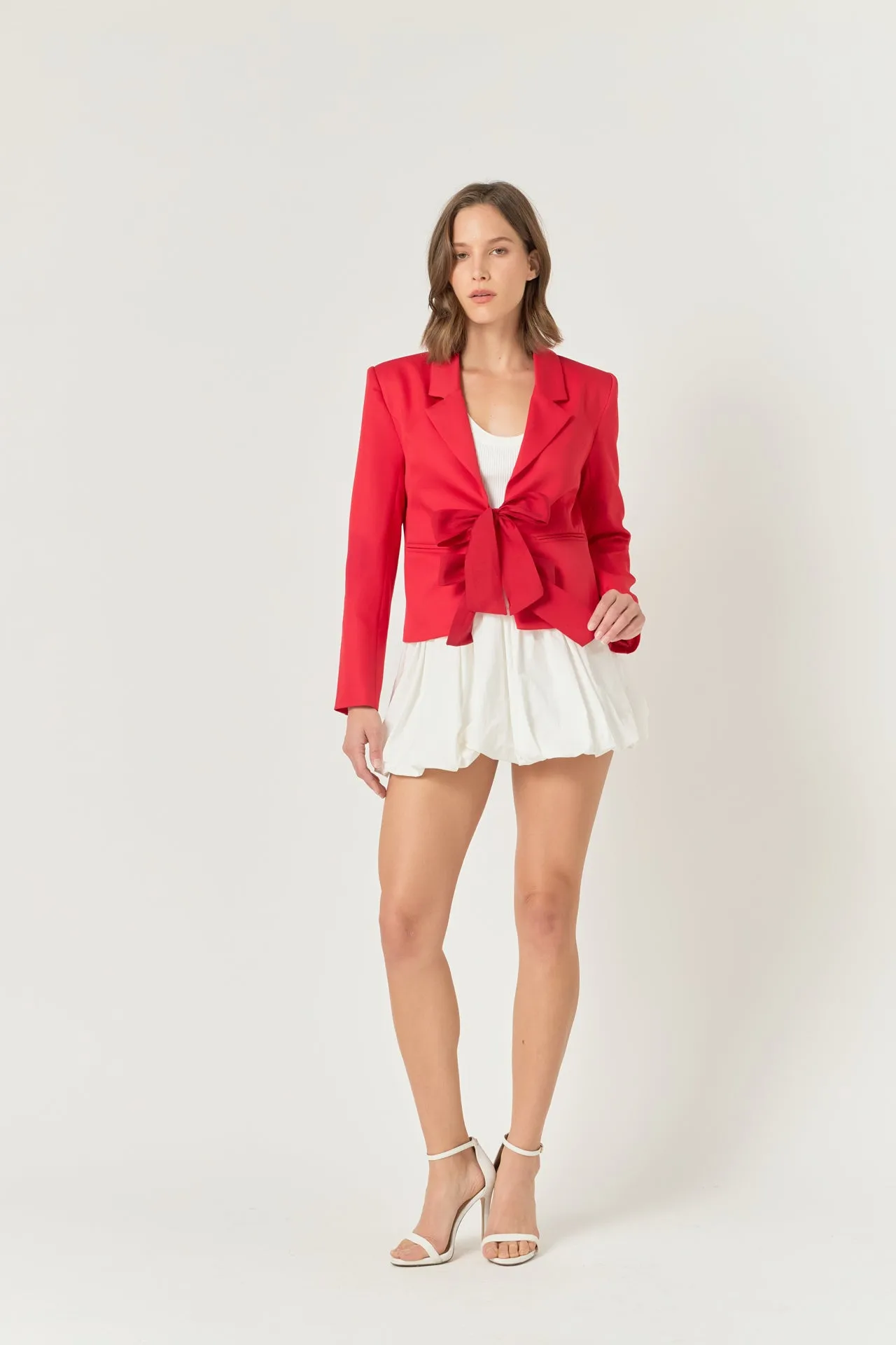 Endless Rose - Bow Contrast Blazer