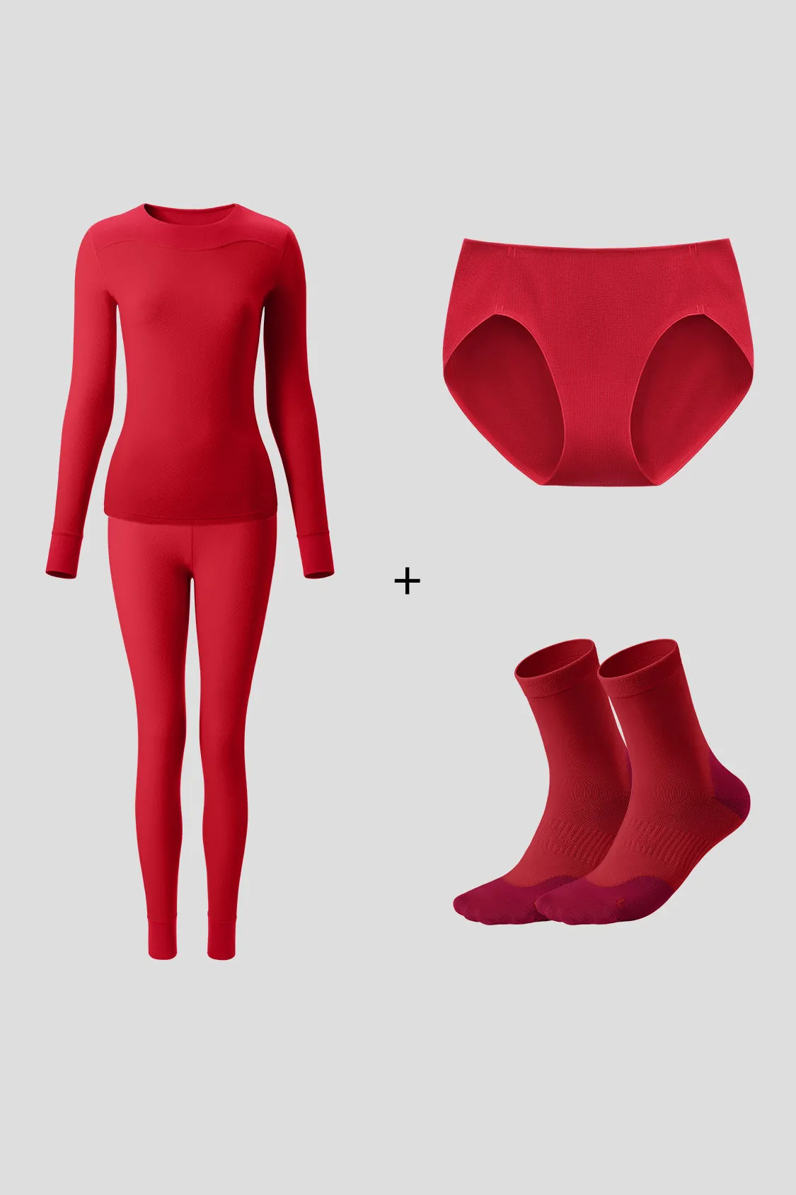 FortuneTouch - Women's Plush Thermal Innerwear Set