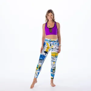 Graffiti Leggings Color White - Ukraine Limited Edition