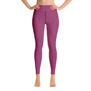 Hibiscus Purple High Waist Leggings