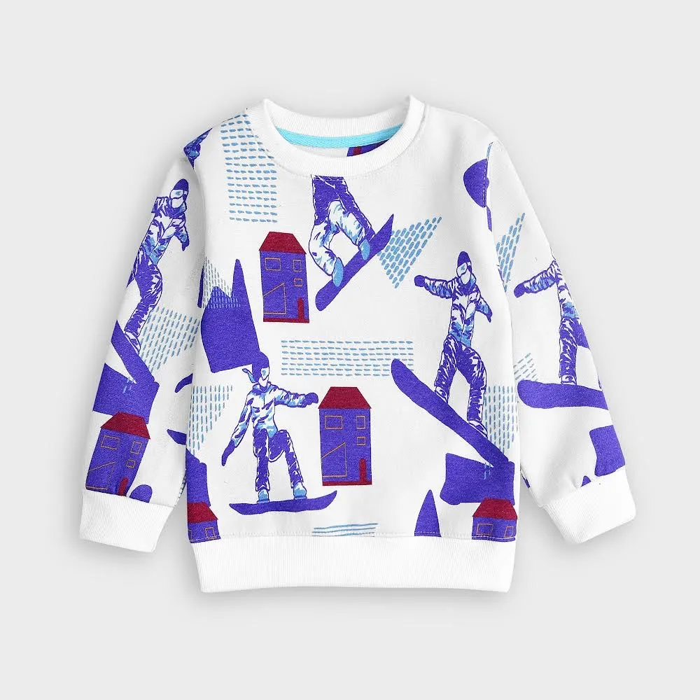 Ice skating Sweatshirt in fleece for Kids