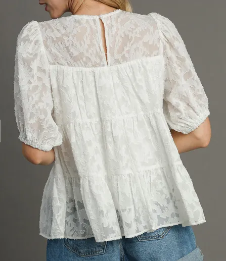 Janet Jacquard Top