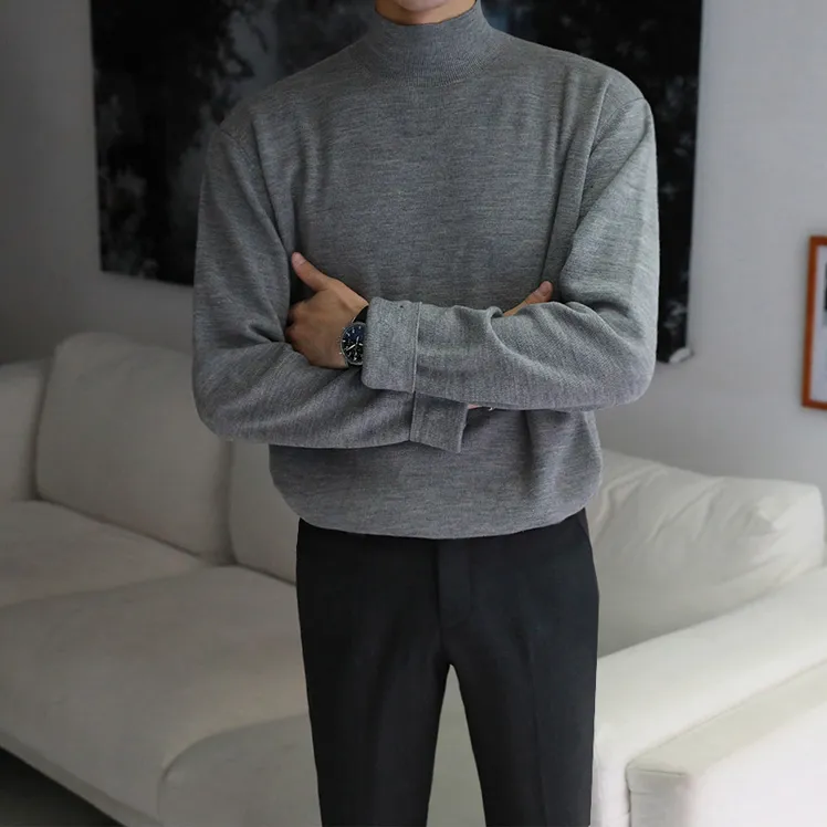 [Korean Style] 4 Colors High-Quality Solid Turtlenecks