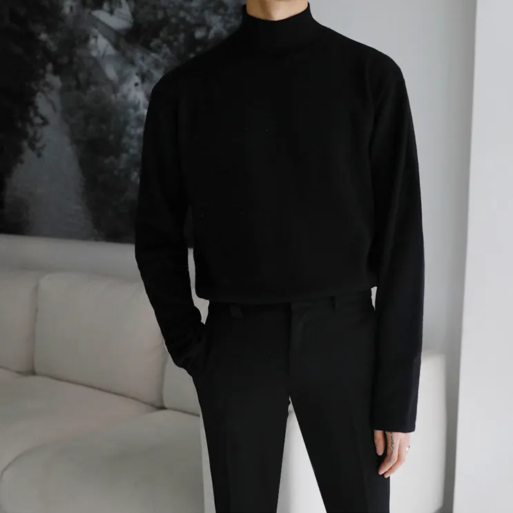 [Korean Style] 4 Colors High-Quality Solid Turtlenecks