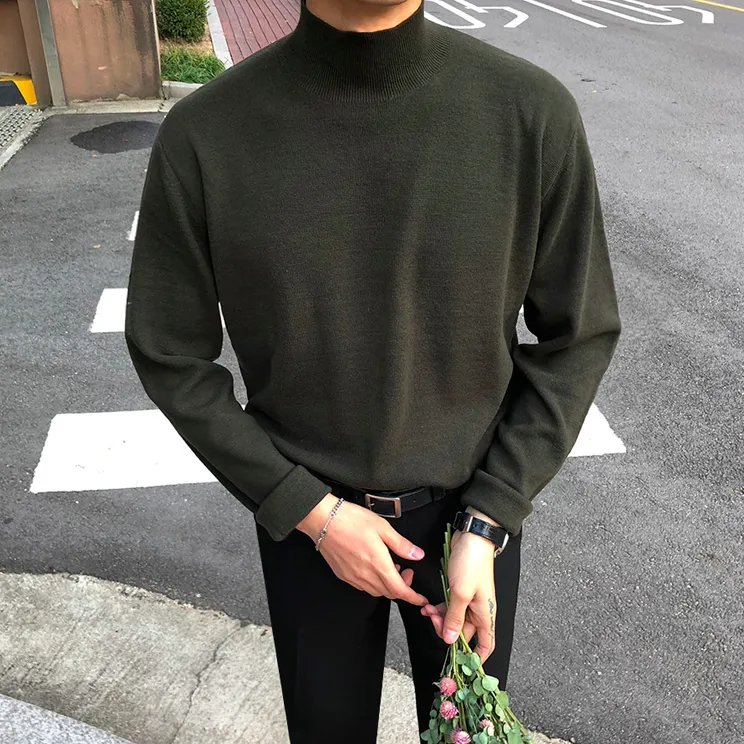 [Korean Style] 4 Colors High-Quality Solid Turtlenecks