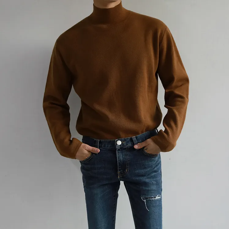 [Korean Style] 4 Colors High-Quality Solid Turtlenecks