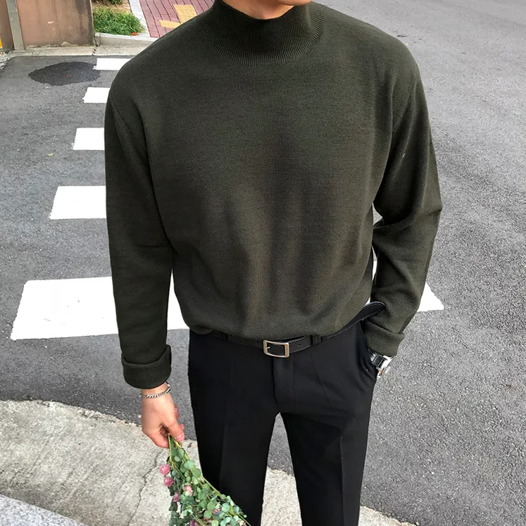 [Korean Style] 4 Colors High-Quality Solid Turtlenecks