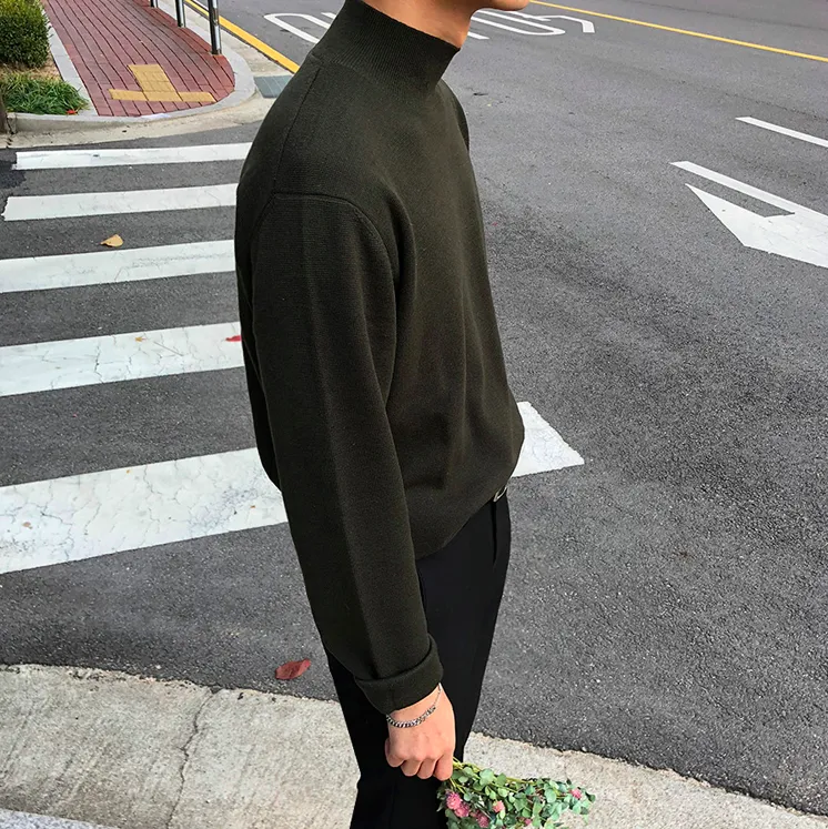 [Korean Style] 4 Colors High-Quality Solid Turtlenecks