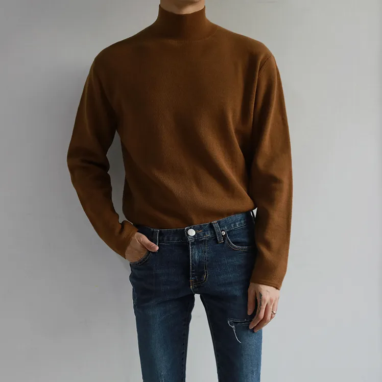 [Korean Style] 4 Colors High-Quality Solid Turtlenecks