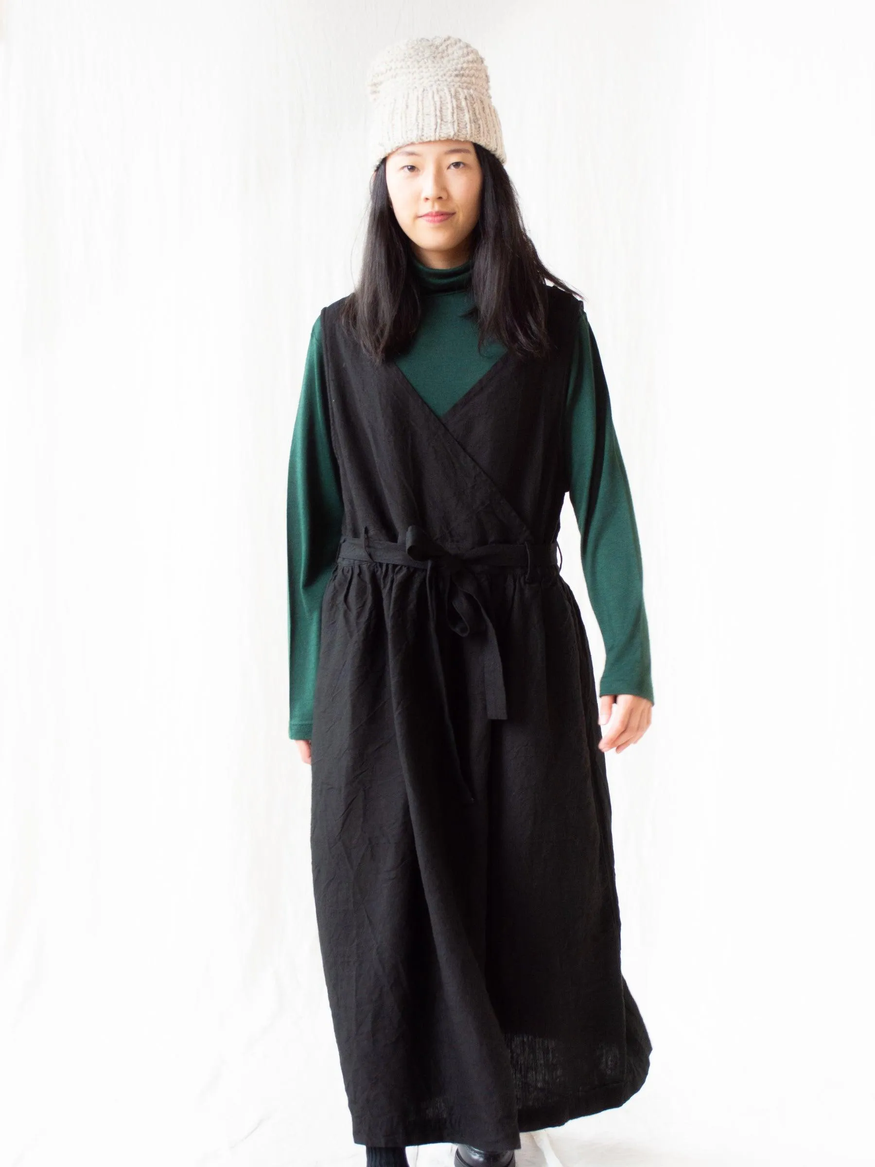 KOTOHIRADAKI Linen Dress - Black