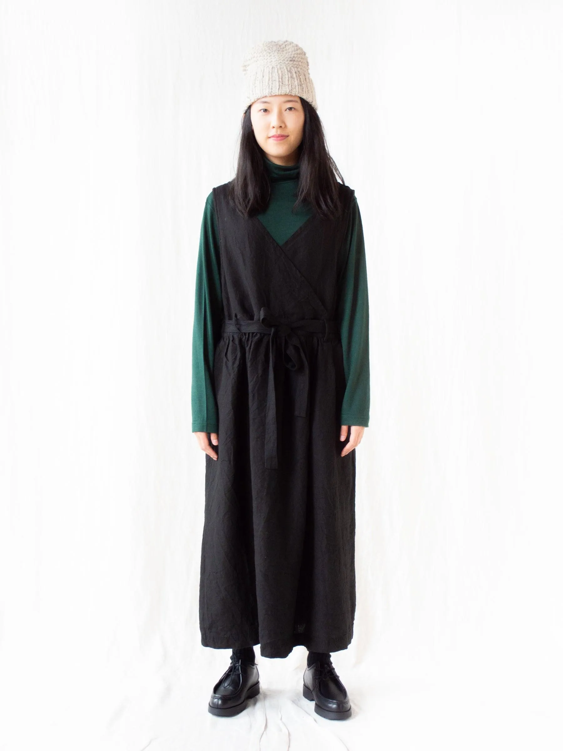 KOTOHIRADAKI Linen Dress - Black