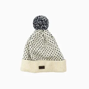 Lacoste Wool Logo Toboggan Beanie Hat With Pompom