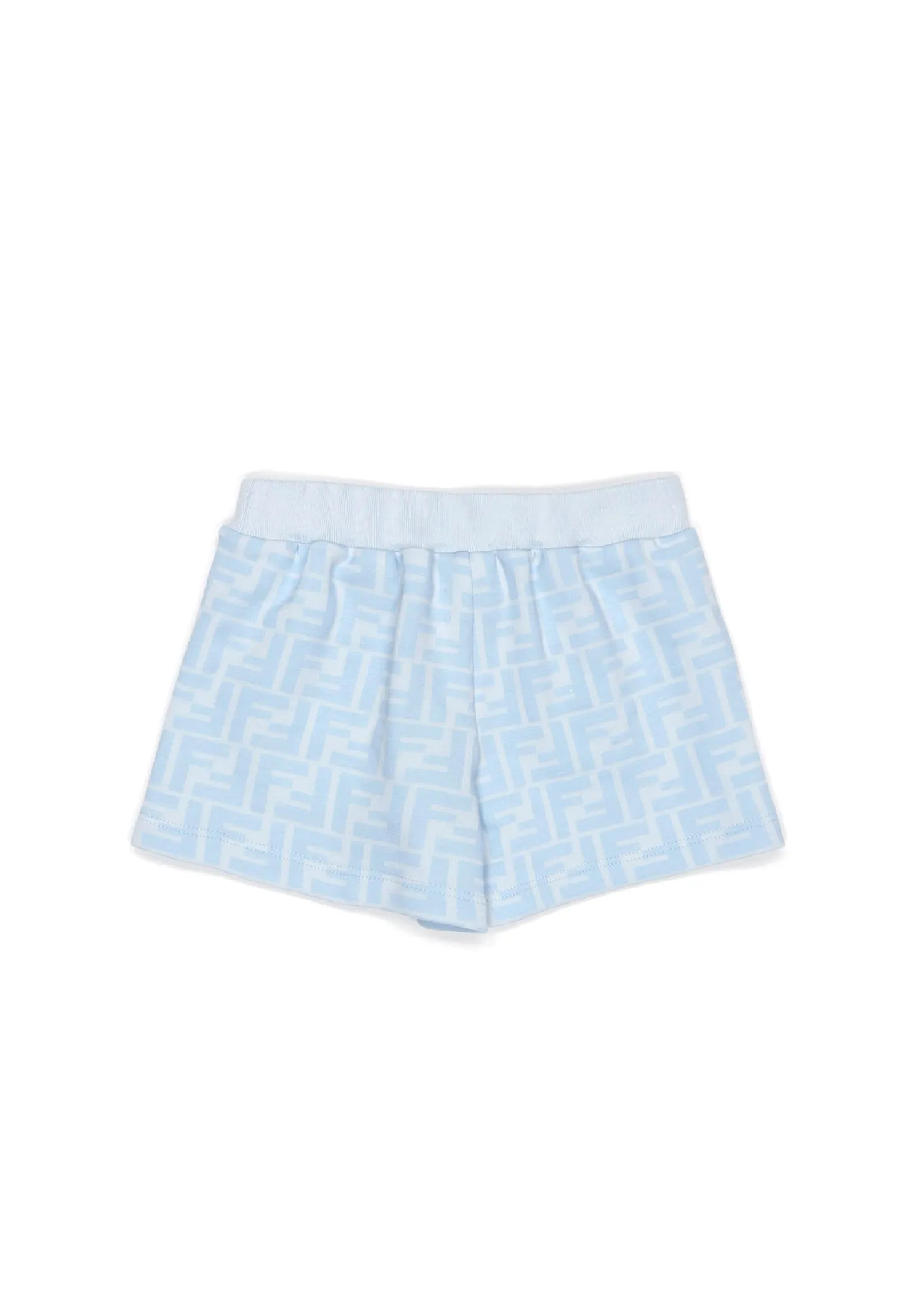 Light Blue Baby Faded FF Shorts