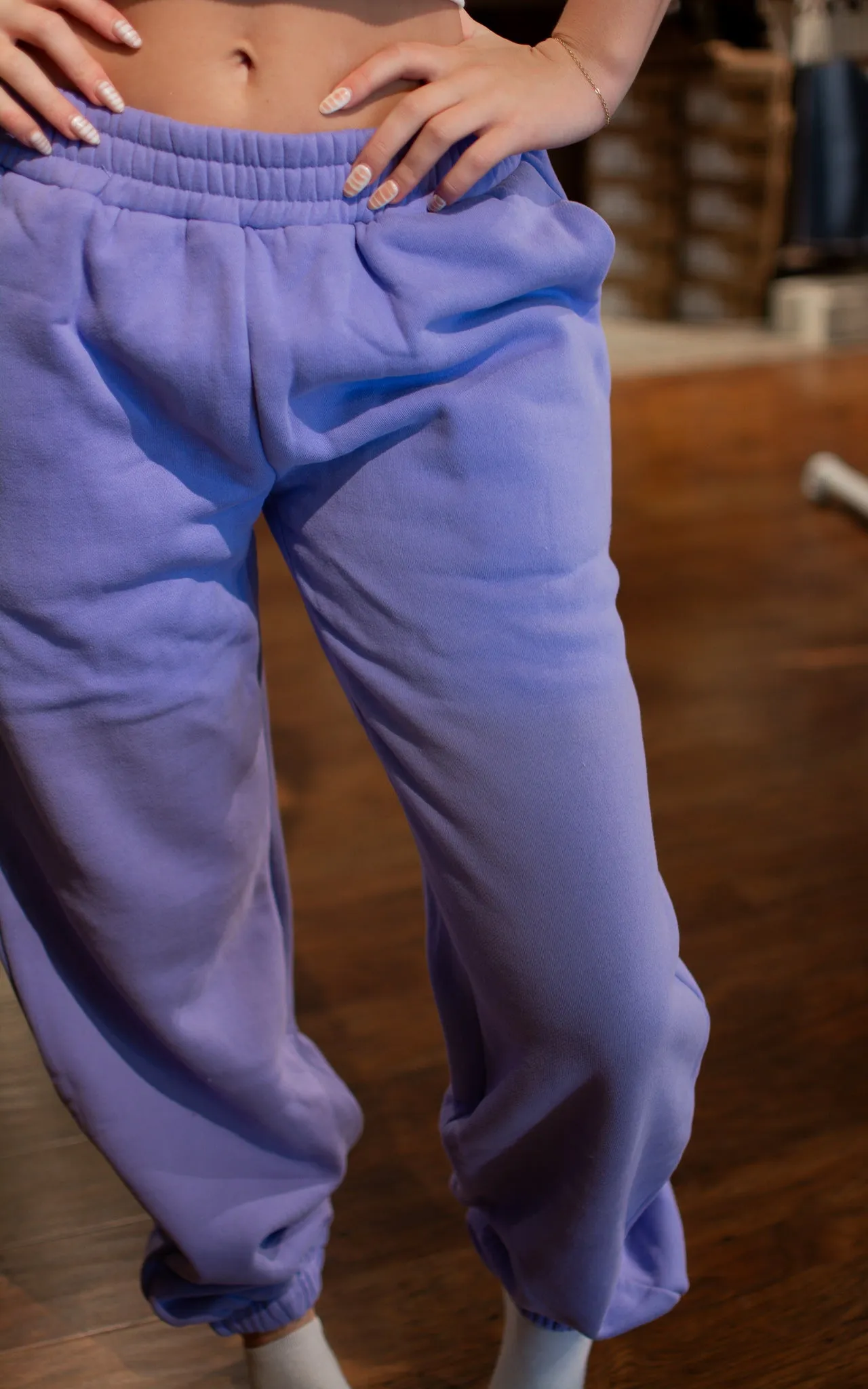 Lilac Comfort Joggers