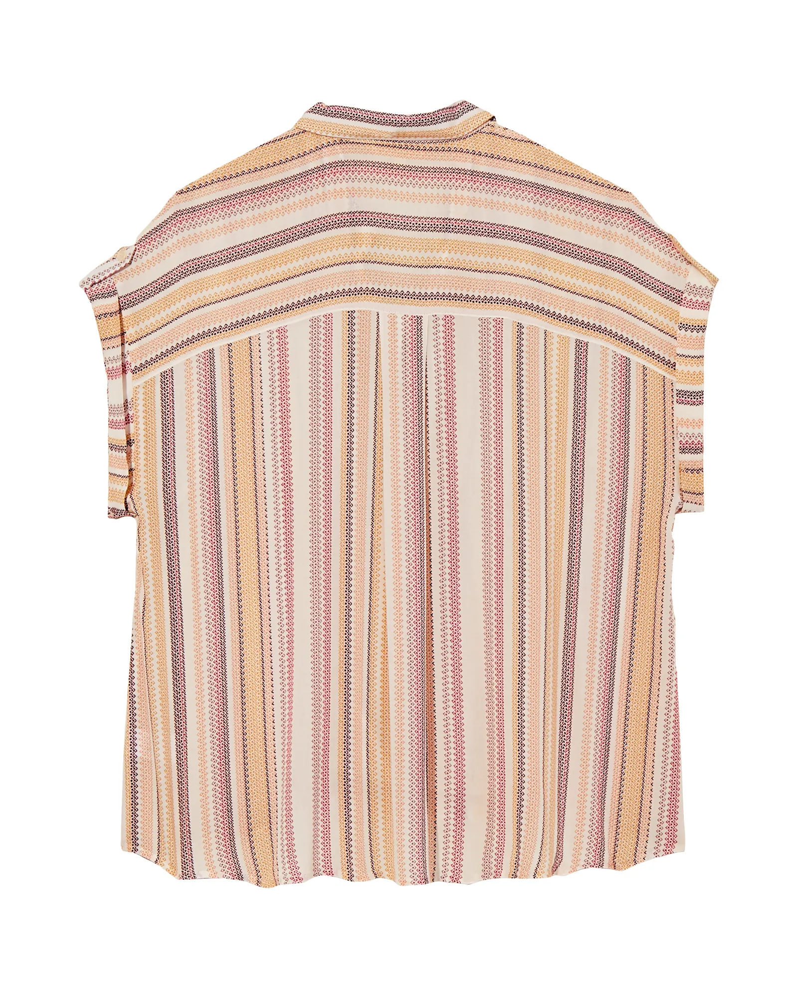 Liza Button Down Top | Pink / Orange