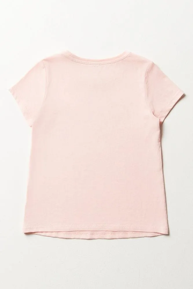 Love Short Sleeve T-Shirt Pink