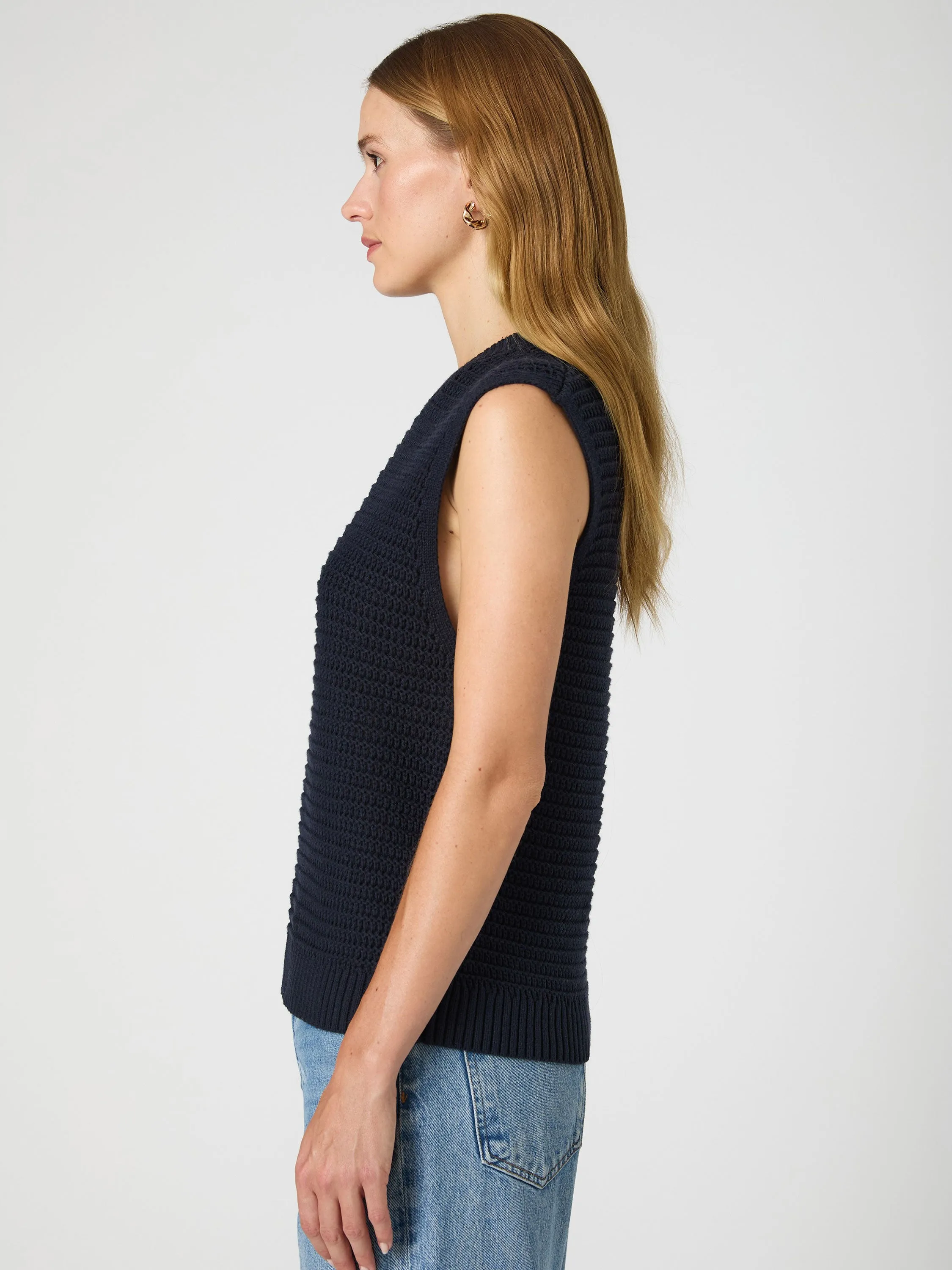 Manda Open Knit Vest