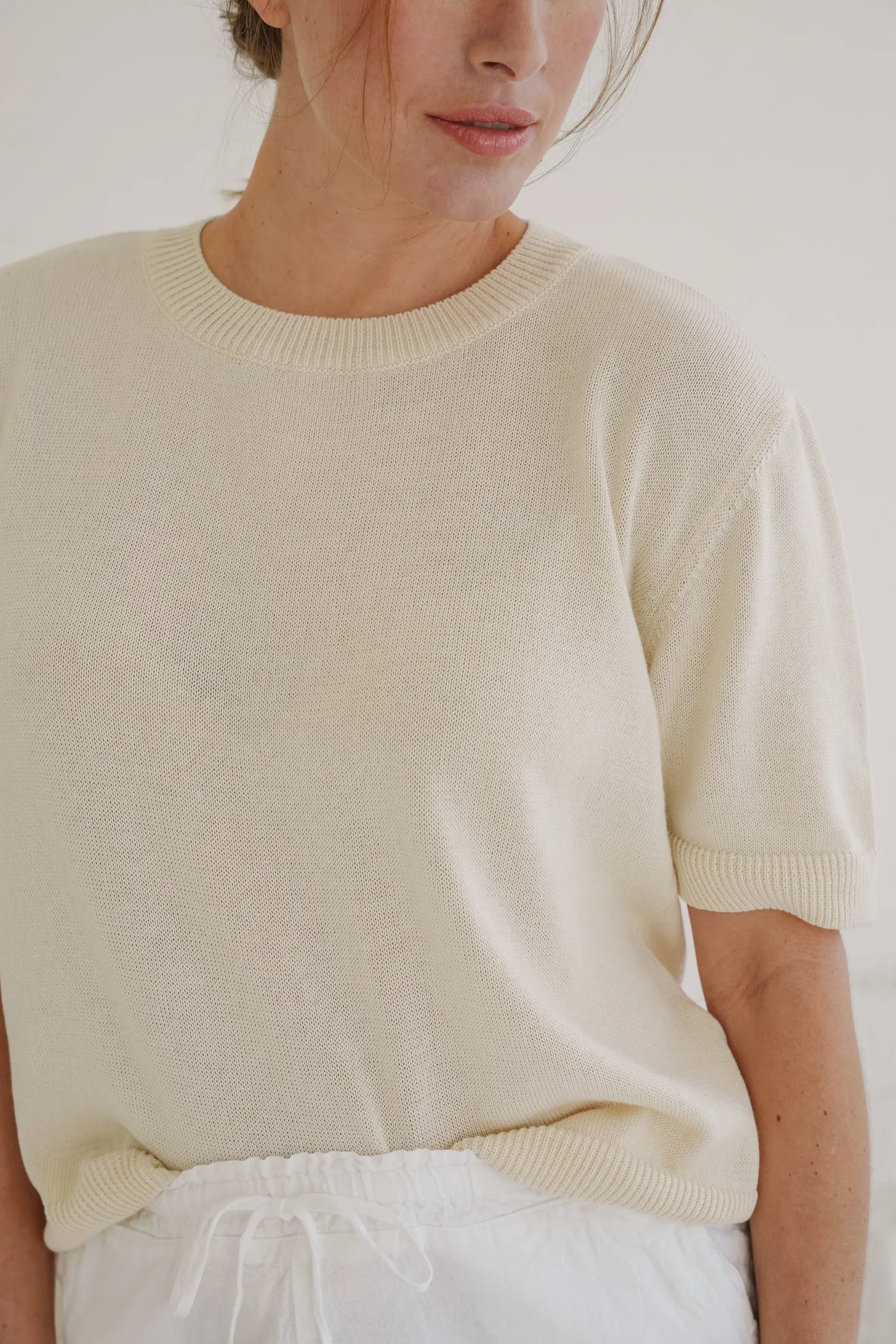 Marina Cotton Knit T-Shirt