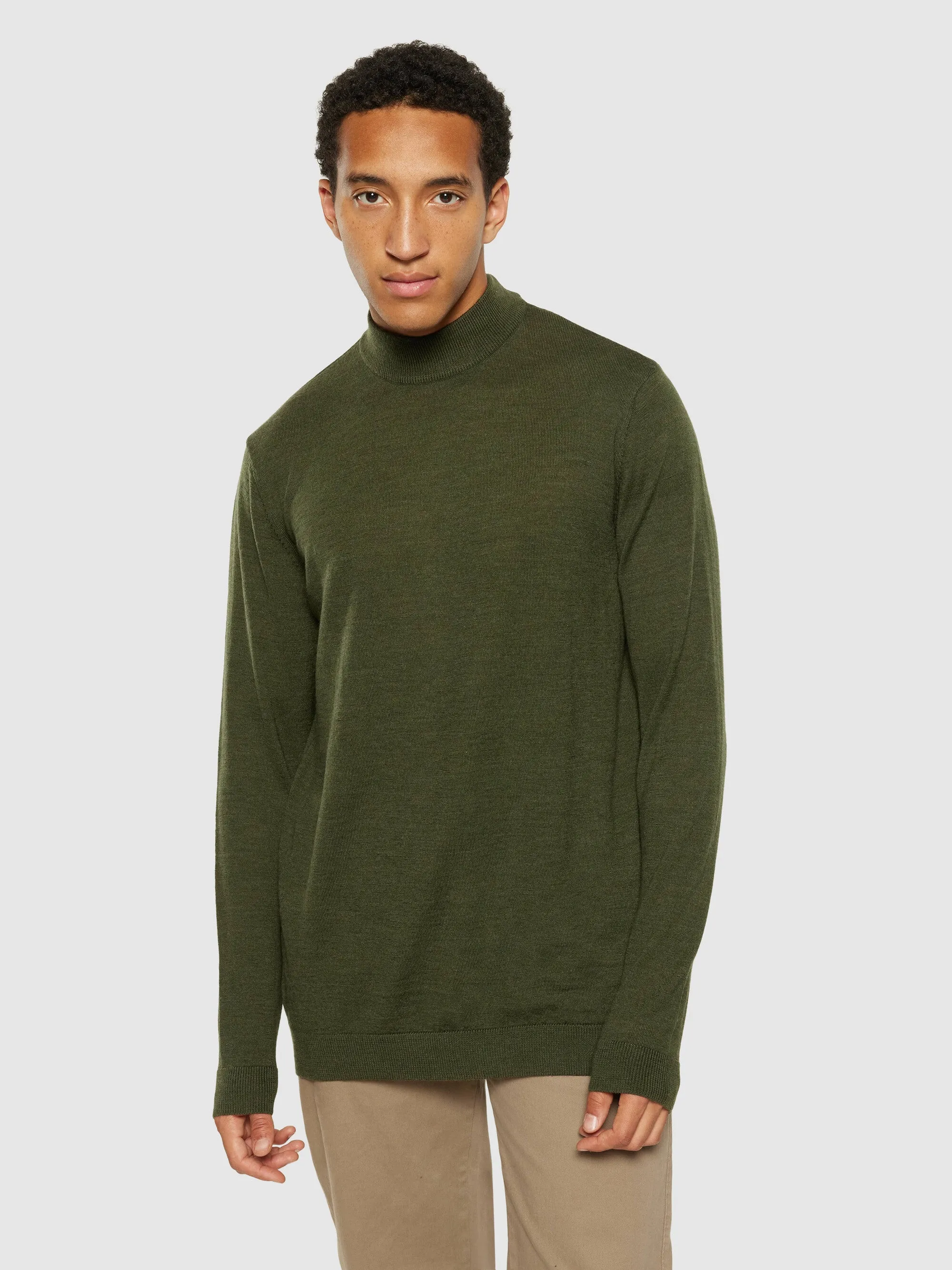 Merino mock neck - RWS - Forrest Night