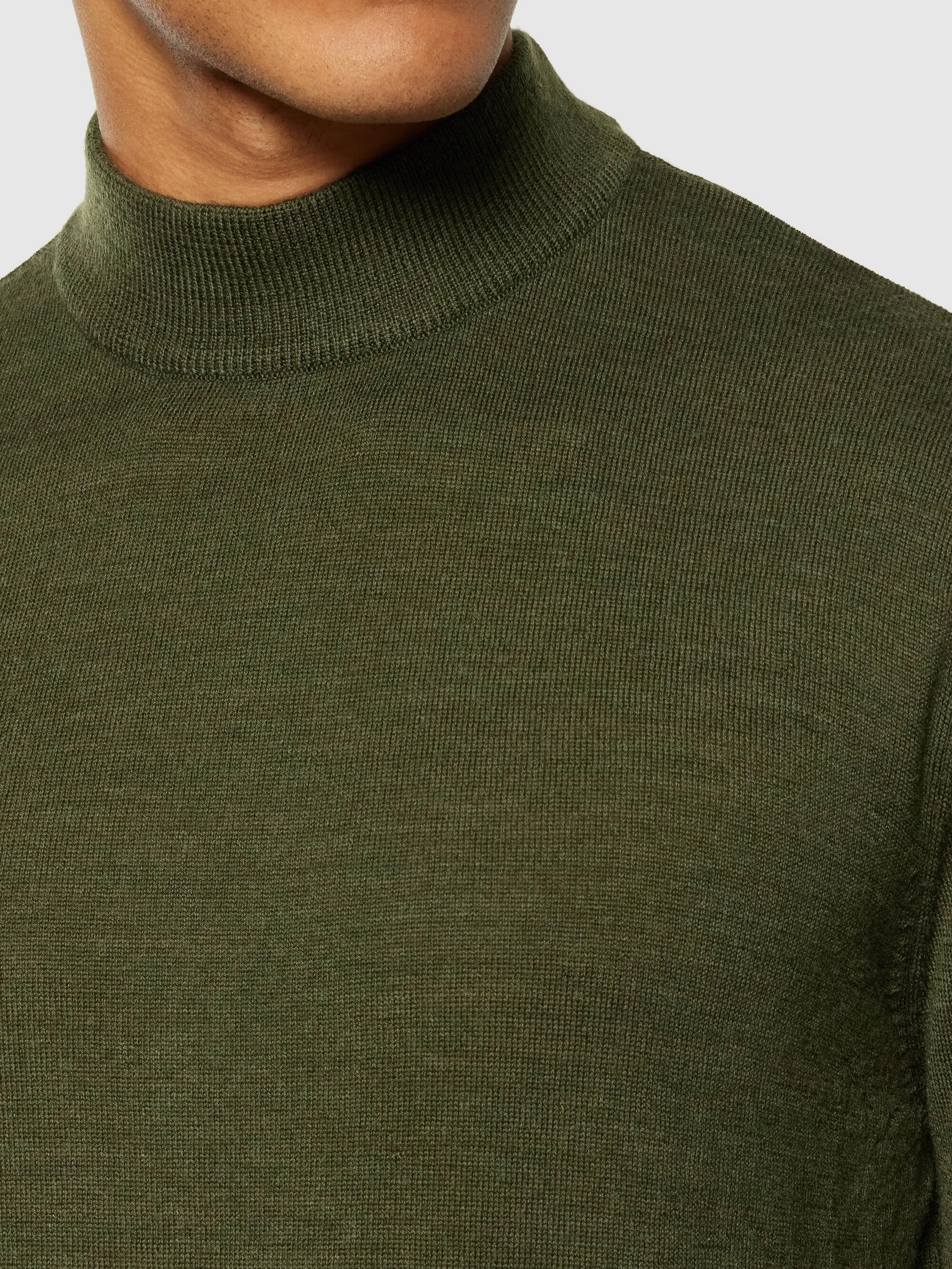 Merino mock neck - RWS - Forrest Night