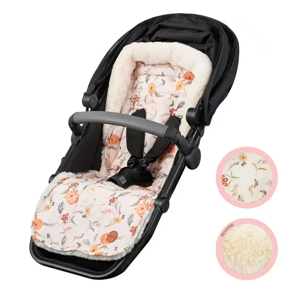 OiOi Reversible Cozy Fleece Pram Liner - Wildflower