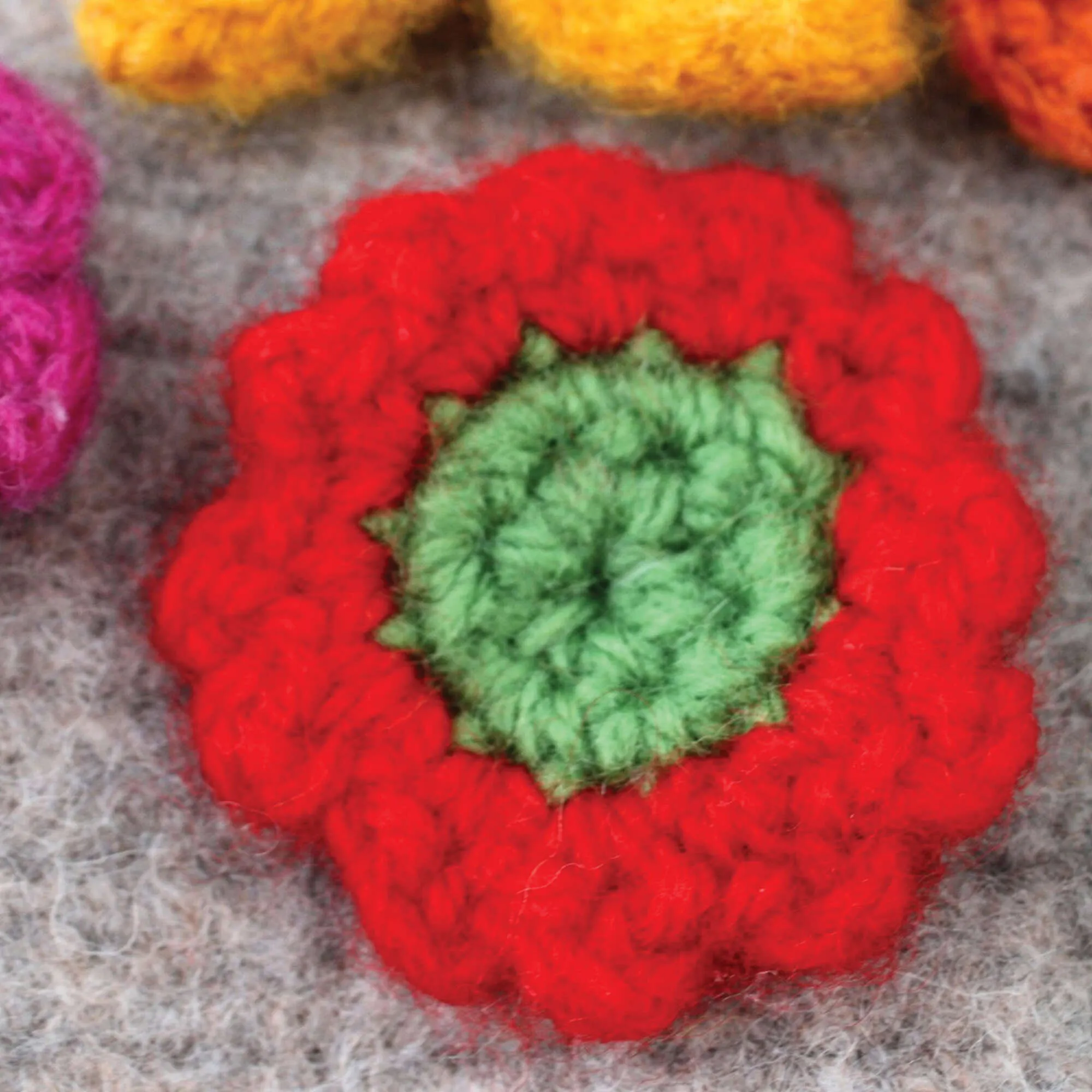 Patons Crochet Felt And Flower Tea Cozy