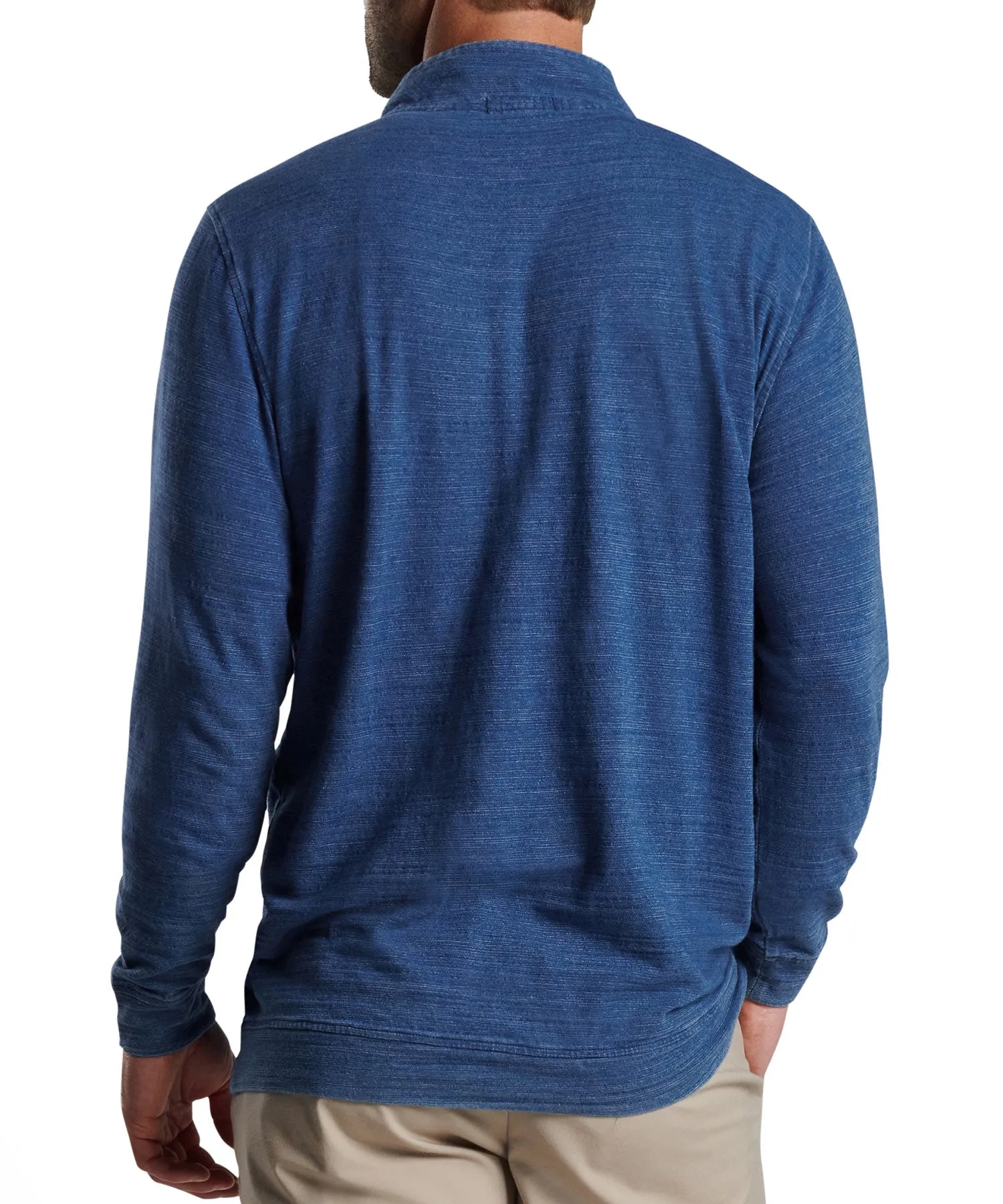 Peter Millar Slub Knit Quarter- Zip Pullover